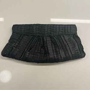 Lauren Merkin black metallic clutch